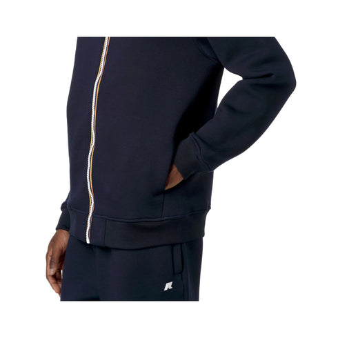 KWAY Felpa con zip Felpa Uomo Rainer Spacer Blu A24 - KWAYK2141DW - K89 - L - Francavilla Moda